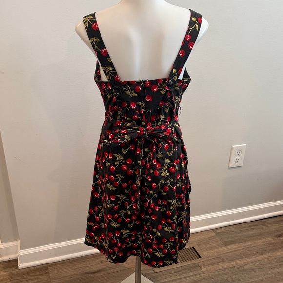 B Darlin Small Black Dress with Cherry Print - Picture 6 of 8